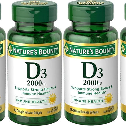 Nature's Bounty Vitamin D3 2000 IU Softgels 150 ea
