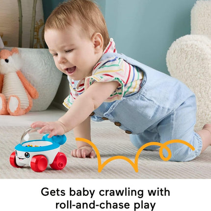 Fisher-Price Corn Popper Vehicle Push-Along Toy with Sounds for Baby & Toddler