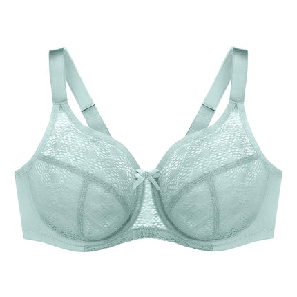 Glamorise Lace Comfort Wonderwire Underwire Bra 9855 (Women's & Women's Plus) Jade