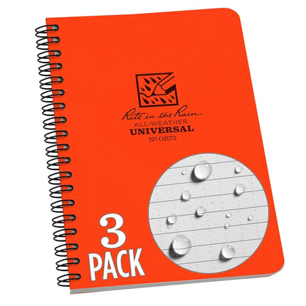 Rite in the Rain Weatherproof Side Spiral Notebook