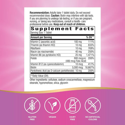 Biotin Forte, 5mg, Tablets, 60 ea