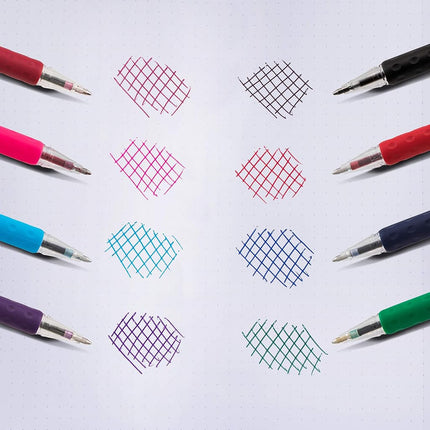 Pentel R.S.V.P. Ballpoint Pen, Medium Line, Assorted Ink, 5 Pack (BK91BP5M)