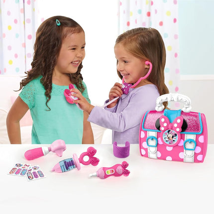 Disney Junior’s Minnie Mouse Bow-Care Doctor Bag Set, Dress Up and Pretend Play, Toy for Fans, Girls, Kids Ages 3 and Up
