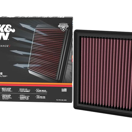 K&N Replacement Air Filter compatible with Mazda CX-90 2.5L 2024- (33-5140)