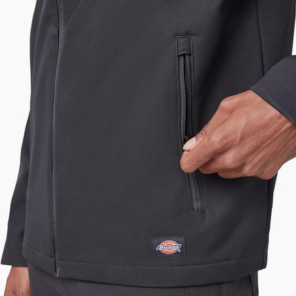Chaqueta softshell antidesgarros Dickies para hombre, tallas grandes, negra, XXG