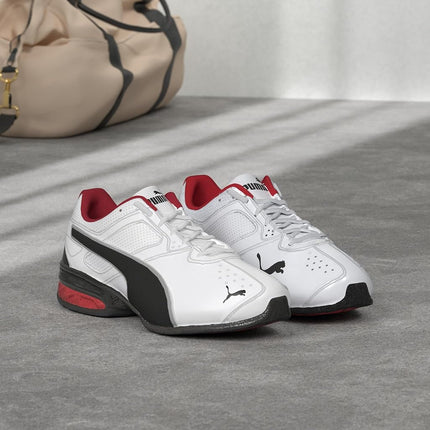 PUMA Men's Tazon 6 FM, Puma White/Puma Black/Puma Silver, 10
