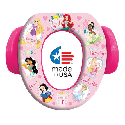 Disney Princess"Loving Life" Soft Potty Seat and Potty Training Seat - Soft Cushion, Baby Potty Training, Safe, Easy to Clean