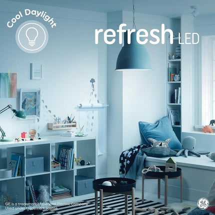 GE Refresh HD Daylight 60W ST19 Bulbs Loop Filament (2 Pack)