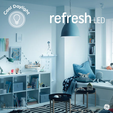GE Refresh HD Daylight 60W ST19 Bulbs Loop Filament (2 Pack)