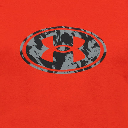 Under Armour Boys AF Big Logo Hoodie, Anthem Red Print, 3 Years