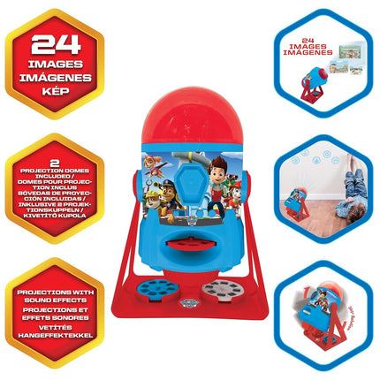 LEXiBOOK Paw Patrol - My Stories Brought to Light - Story Projector with Sounds, Timer and Booklet, Blue/red