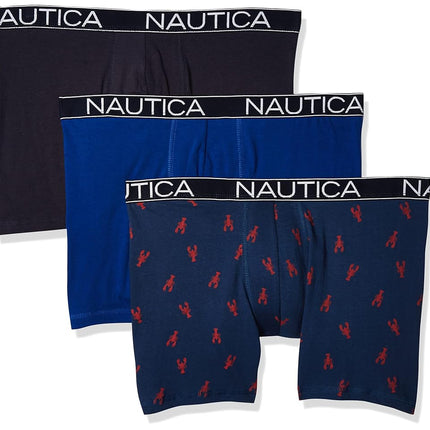 Nautica Men's 3-Pack Classic Cotton Stretch Boxer 