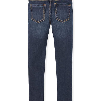 The Children's Place Jeans Súper Ajustados para Niña, Paquete de 2, Lavado Dk Twilight/Azul Victory, 12
