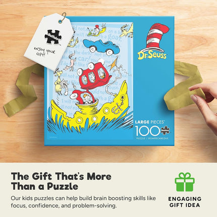 Buffalo Games - Dr. Seuss Enterprises - I Will Not Eat Green Eggs and Ham - Jigsaw Puzzle - Perfect for Game Nights - Finished Size is 15.00 x 11.00
