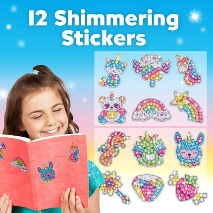 Kit de peinture diamant Gros Gemmes Créativité pour enfants - Créez vos propres autocollants et attrape-soleil magiques - Diamond Art pour enfants