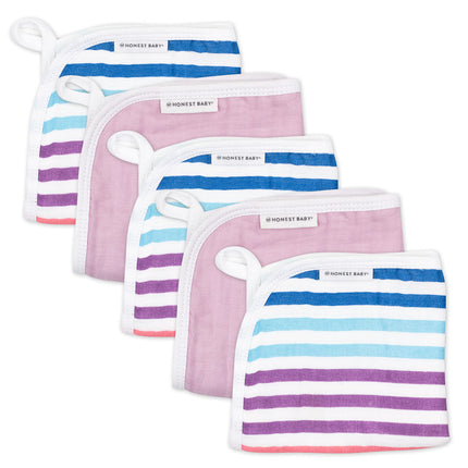 HonestBaby Organic Cotton Triple-Layer Woven Wash 