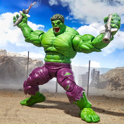 Marvel Legends Maximum Series Hulk, Deluxe Hulk Comics Collectible 6-Inch Scale Action Figure, with Incredible Articulation and Smashing Accessories, Superhero Toys for Ages 4+