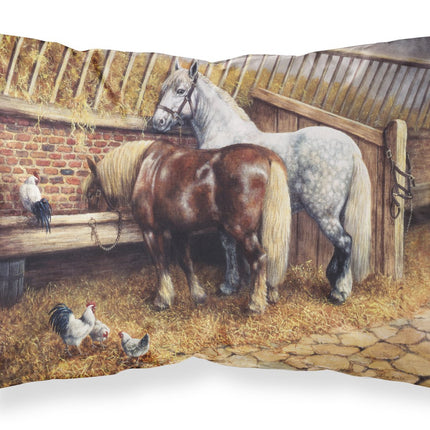Caroline's Treasures BDBA0135PILLOWCASE Horses Eat