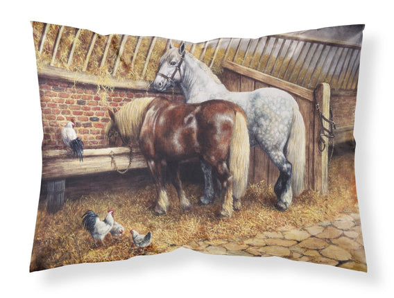 Caroline's Treasures BDBA0135PILLOWCASE Horses Eat