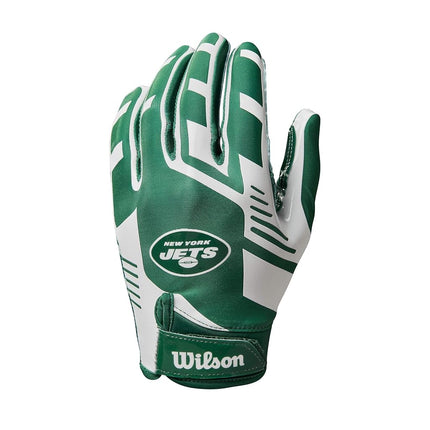 Guantes Wilson NFL Stretch Fit - New York Jets-Juvenil