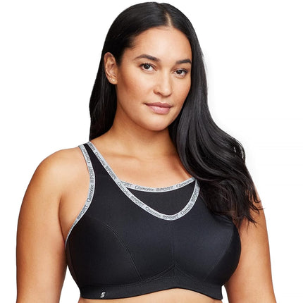 Glamorise No-Bounce Camisole Sports Wirefree Bra 1066 (Women's & Women's Plus) Black