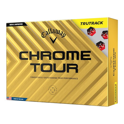 Callaway Golf Chrome Tour Golf Balls (Yellow, True Track)