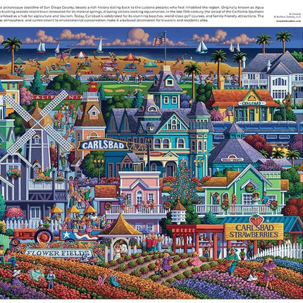 Buffalo Games - Dowdle - Carlsbad - 1000 Piece Jigsaw Puzzle for Adults Challenging Puzzle Perfect for Game Nights - Finished Puzzle Size is 26.75 x 19.75