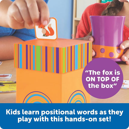 Learning Resources Fox in the Box, Ages 3+, Positional Words Game, Develops Vocabulary, Rhyming and Directional Skills