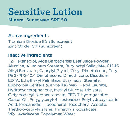 Blue Lizard Australian Sunscreen, Sensitive Mineral Sunscreen, SPF 50, 5 fl oz (148 ml)