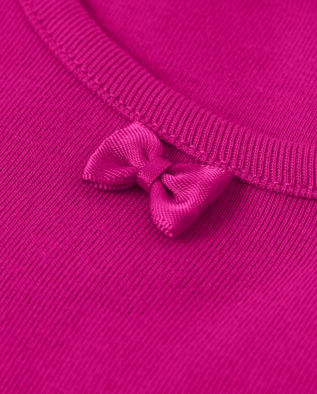 Gymboree Girls and Toddler Short Sleeve Basic Layering Shirt, Magenta 2-Pack, 12