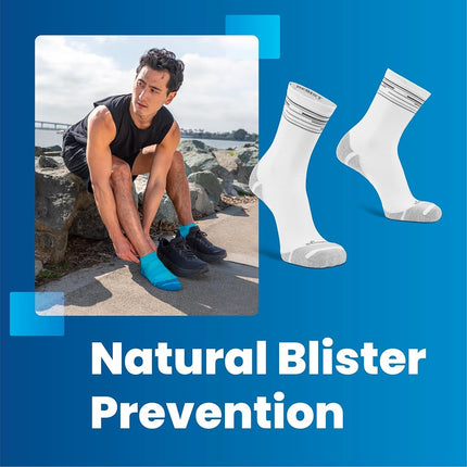 Balega Hidden Comfort No Show Socks, Ultimate Moisture-Wicking Performance, Ergonomic Fit, Cushioned Support, Breathable Design, Ideal for Running and Daily Wear - White, Small (UK Size 4-7)