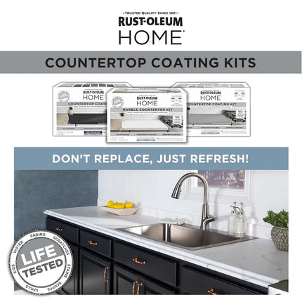 Rust-Oleum 384964 Home Marble Countertop Coating Kit, White