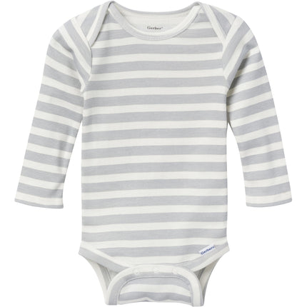 Gerber Unisex Bebé Paquete Múltiple de Bodis (Manga Corta y Larga), Oso Polar, 6-9 Meses