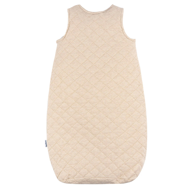 Gerber Unisex Baby Quilted Wearable Blanket, Oatmeal Heather, 6-12 Months