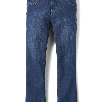 The Children's Place Girls' Bootcut Jeans, Victory Blue Wash, 10 Slim