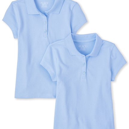 The Children's Place Girls' Short Sleeve Polo, Pac