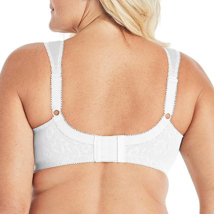 Playtex Women's 18 Hour Comfort-Strap Wireless, Full-Coverage Bra, Single Or 2-Pack, White, 46H US