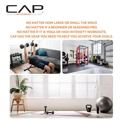 Cap Barbell 15 LB Coated Hex Dumbbell Weight, New Edition