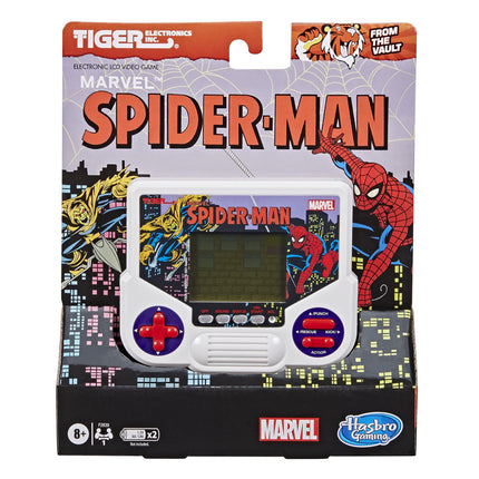 Hasbro Gaming Electronics Marvel Spider-Man Videojuego electrónico LCD, Consola portátil de 1 jugador de inspiración retro, Edad 8+, F2839