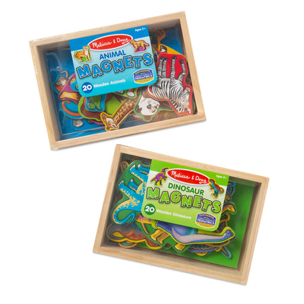 Paquete de animales y dinosaurios magnéticos de Melissa & Doug