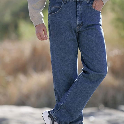 Wrangler Jean elástico robusto para hombre, lavado a la piedra, 50x30