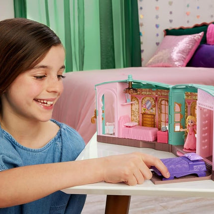 Mattel Universal Pictures’ Wicked So Popular Dorm Small Doll Playset with 3 Play Spaces & 9 Accessories, Inspired by the Movie, JHC00, Pink - So Popular Dorm