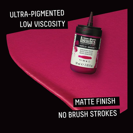 Gouache Acrylique Professionnelle Liquitex flacon de 59 ml, Bleu Outremer (Nuance Rouge)
