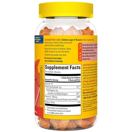 Nature Made Kids First Vitamin C Gummies, 110 Count