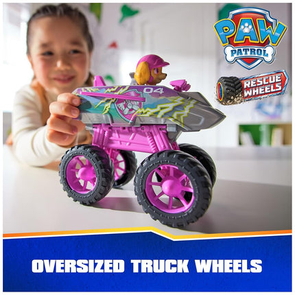 Paw Patrol: Rescue Wheels Skye’s Jet, Toy Truck with Transformation into Jet-Mode and Collectible Action Figure, Kids’ Toys for Boys & Girls Ages 3+