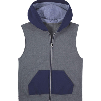 Fruit of the Loom Boys' Fleece Full Zip Sleeveless