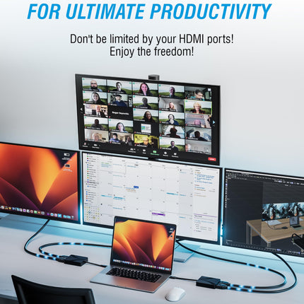 SABRENT Dual HDMI Adapter with DisplayLink for Mac