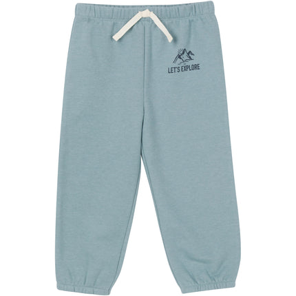 Ensemble 2 pièces molletonné Gerber pour bébé garçon, sweat-shirt et pantalon de jogging, bleu moyen, 2T