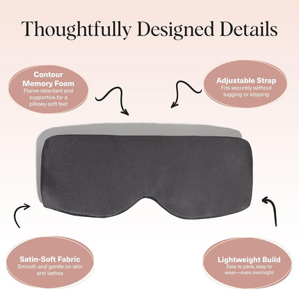 Kitsch Contour Pillow Eye Mask - Charcoal