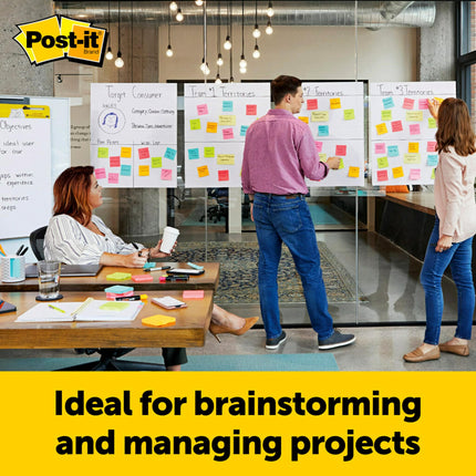 Post-it Super Sticky Self Stick Wall Pad Meeting Chart 566 White 58.4 cm x 50.8 cm 20 Sheets/Pad 2 Pads/Pack 100% PEFC SGSCH-PEFC-COC-110078